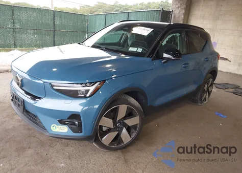 2023 Volvo Xc40 Recharge Pure Electric Twin Ultimate z USA, uszkodzony, nr VIN YV4ED3UM3P2089275